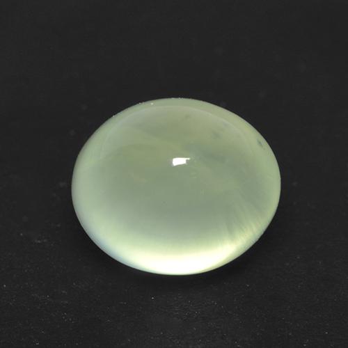 Prehnite naturale verde da 2,08 ct, taglio ovale, trasparente