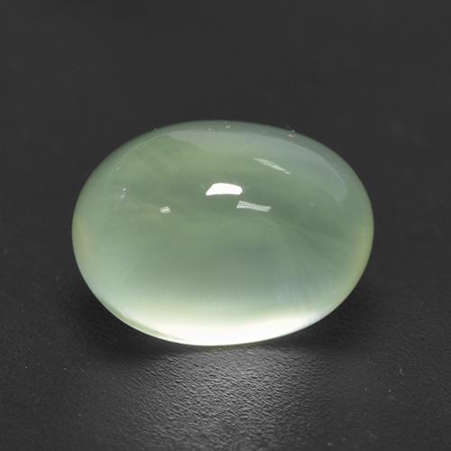 Prehnite naturale verde da 2,70 ct, taglio ovale, trasparente