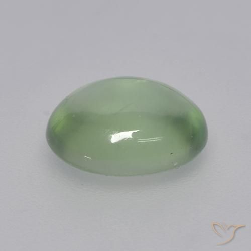 Prehnite Very Light Green  naturale da 1.73 ct, Ovale, Trasparente