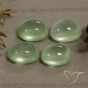 Gemme di Prehnite Yellow Green  naturale da 6.06 ct, Ovale, Trasparente