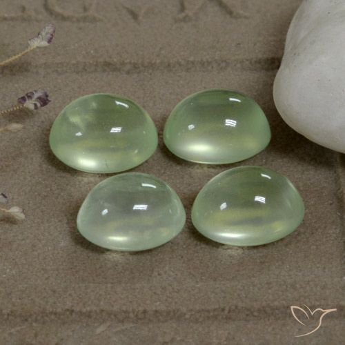 Gemme di Prehnite Yellow Green  naturale da 7.69 ct, Ovale, Trasparente