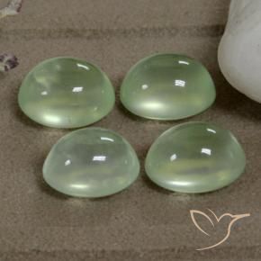 Gemme di Prehnite Yellow Green  naturale da 7.69 ct, Ovale, Trasparente