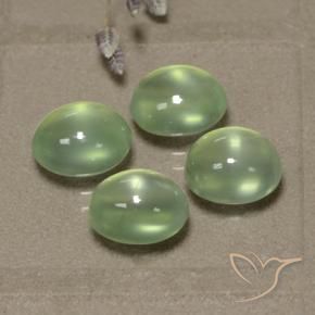 Gemme di Prehnite Very Light Green  naturale da 8.03 ct, Ovale, Trasparente/Traslucido