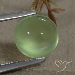 Prehnite Medium Green  naturale da 2.11 ct, Ovale, Trasparente