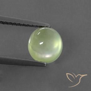 1.64ct Naturale Verde chiaro Prehnite, Ovale, Trasparente/Traslucido
