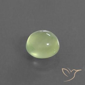 Prehnite Verde chiaro naturale da 1.64 ct, Ovale, Trasparente/Traslucido