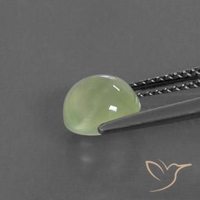 Prehnite Verde chiaro naturale da 1.64 ct, Ovale, Trasparente/Traslucido