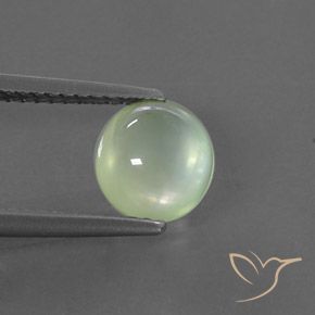 1.86ct Naturale Yellow Green  Prehnite, Ovale, Trasparente/Traslucido