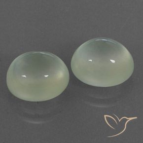 Gemme di Prehnite Light Hazel Green    naturale da 6.26 ct, Ovale, Trasparente/Traslucido