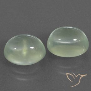 Gemme di Prehnite Giallo chiaro Verde naturale da 5.22 ct, Ovale, Trasparente/Traslucido