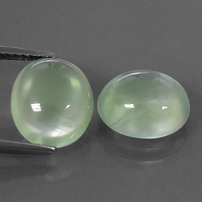 Prehnite naturale verde da  ct, trasparente, trasparente/traslucido