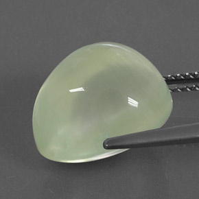 Prehnite naturale verde da 9,95 ct, trasparente, trasparente/traslucido