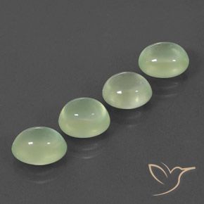 Gemme di Prehnite Yellow Green  naturale da 8.70 ct, Ovale, Trasparente/Traslucido