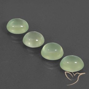 Gemme di Prehnite Yellow Green  naturale da 8.70 ct, Ovale, Trasparente/Traslucido