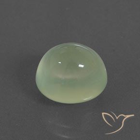 Prehnite Yellow Green  naturale da 4.44 ct, Ovale, Trasparente/Traslucido