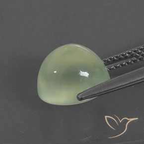 Prehnite Yellow Green  naturale da 4.44 ct, Ovale, Trasparente/Traslucido
