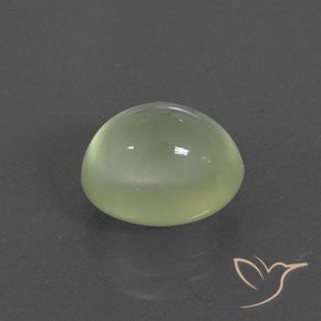 Prehnite Yellow Green  naturale da 3.67 ct, Ovale, Trasparente/Traslucido