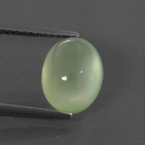 Prehnite naturale verde da 3,50 ct, trasparente, trasparente/traslucido