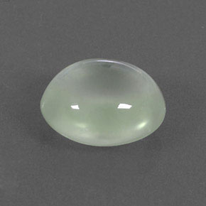 Prehnite naturale verde da 3,95 ct, taglio ovale, trasparente