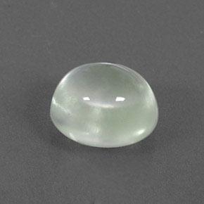Prehnite naturale verde da 3,53 ct, taglio ovale, trasparente