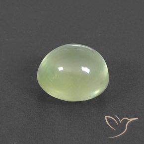 Prehnite Yellow Green  naturale da 3.13 ct, Ovale, Trasparente/Traslucido