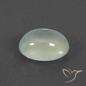Prehnite Light Yellow Green  naturale da 2.95 ct, Ovale, Trasparente