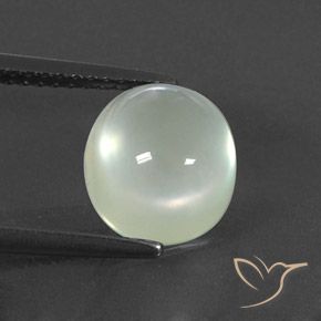 3.36ct Naturale Warm Green  Prehnite, Ovale, Trasparente/Traslucido