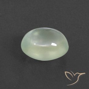 Prehnite Light Yellowish Green  naturale da 2.92 ct, Ovale, Trasparente/Traslucido