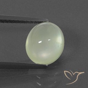 3.04ct Naturale Warm Green     Prehnite, Ovale, Trasparente/Traslucido