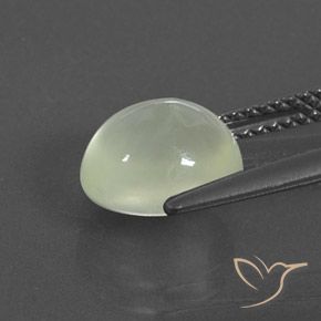 Prehnite Warm Green     naturale da 3.04 ct, Ovale, Trasparente/Traslucido