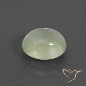 Prehnite Medium Green  naturale da 2.60 ct, Ovale, Trasparente/Traslucido