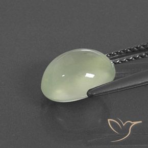 Prehnite Medium Green  naturale da 2.60 ct, Ovale, Trasparente/Traslucido