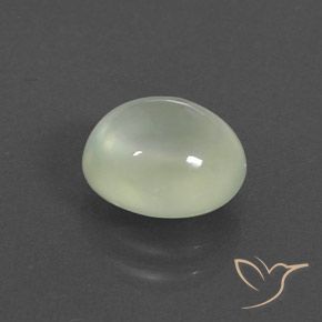 Prehnite Medium Green  naturale da 2.64 ct, Ovale, Trasparente/Traslucido