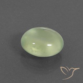 Prehnite Pale Pear Green  naturale da 2.40 ct, Ovale, Trasparente/Traslucido