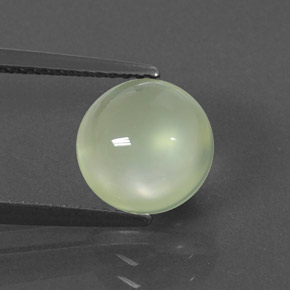 Prehnite naturale verde da 2,99 ct, trasparente, trasparente/traslucido