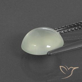 Prehnite Warm Light Green  naturale da 2.83 ct, Ovale, Trasparente/Traslucido