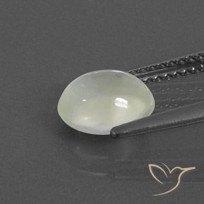Prehnite Light Green  naturale da 1.70 ct, Ovale, Trasparente