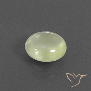 Prehnite Olive Green  naturale da 1.84 ct, Ovale, Trasparente