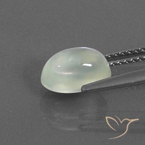 Prehnite Verde chiaro naturale da 1.98 ct, Ovale, Trasparente/Traslucido