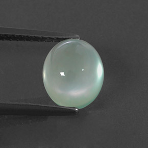 Prehnite naturale verde da 2,82 ct, trasparente, trasparente/traslucido
