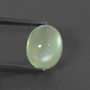 Prehnite naturale verde da 2,63 ct, trasparente, trasparente/traslucido