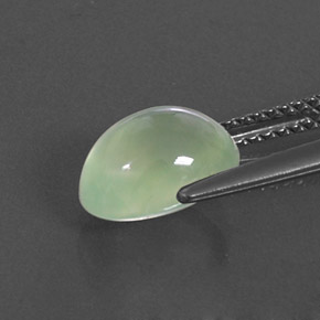 Prehnite naturale verde da 2,63 ct, trasparente, trasparente/traslucido