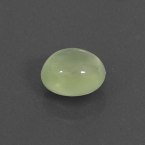 Prehnite naturale verde da 0,99 ct, trasparente, trasparente/traslucido