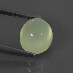 Prehnite naturale verde da 1,88 ct, trasparente, trasparente/traslucido