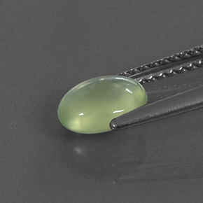 Prehnite naturale verde da 1,04 ct, trasparente, trasparente/traslucido