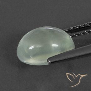 Prehnite Very Light Green  naturale da 2.22 ct, Ovale, Trasparente/Traslucido