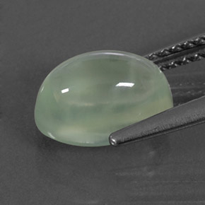 Prehnite naturale verde da 2,43 ct, trasparente, trasparente/traslucido