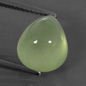 Prehnite naturale verde da 5,44 ct, trasparente, trasparente/traslucido