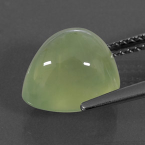 Prehnite naturale verde da 5,44 ct, trasparente, trasparente/traslucido