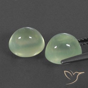 Gemme di Prehnite Yellow Green  naturale da 6.11 ct, Ovale, Trasparente/Traslucido